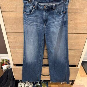 A.G. Jeans, Women's, Great Blue, Saige, Wide leg crop, AG